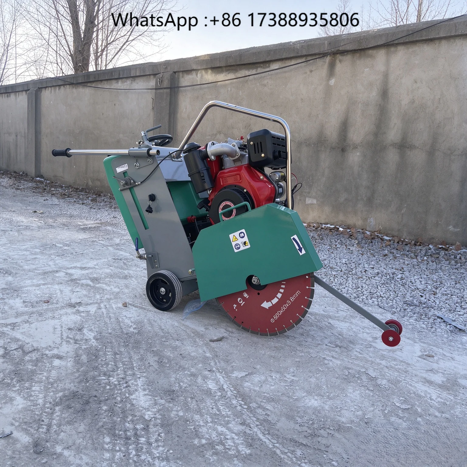 Concrete Cutter with  Engine for Construction, 400/500mm Blade Diameter, 0-180mm Cutting Depth