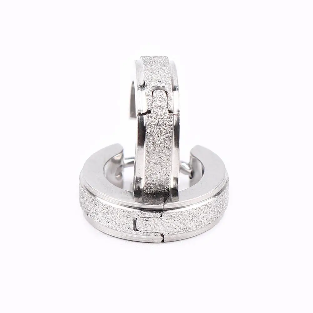 Mens Huggie Fashion Earring Man Jewelry Gold Simple Circle Hoop Earrings Polish