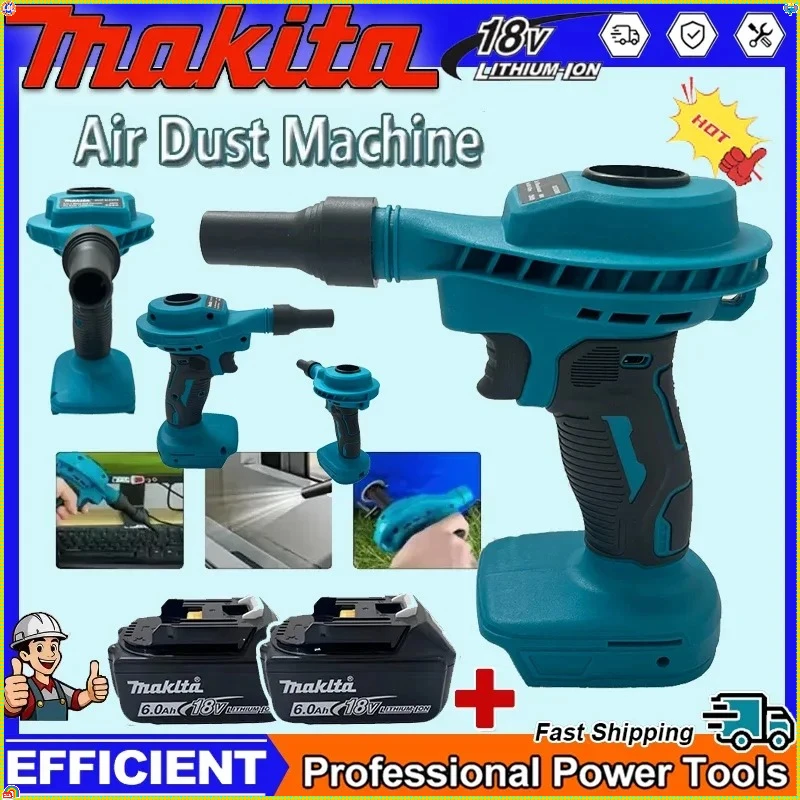 

Makita Clean Inflator Computer 2 IN 1 Cordless Air Dust Machine Efficient Rechargeable Vacuum Cleaning Power Tool