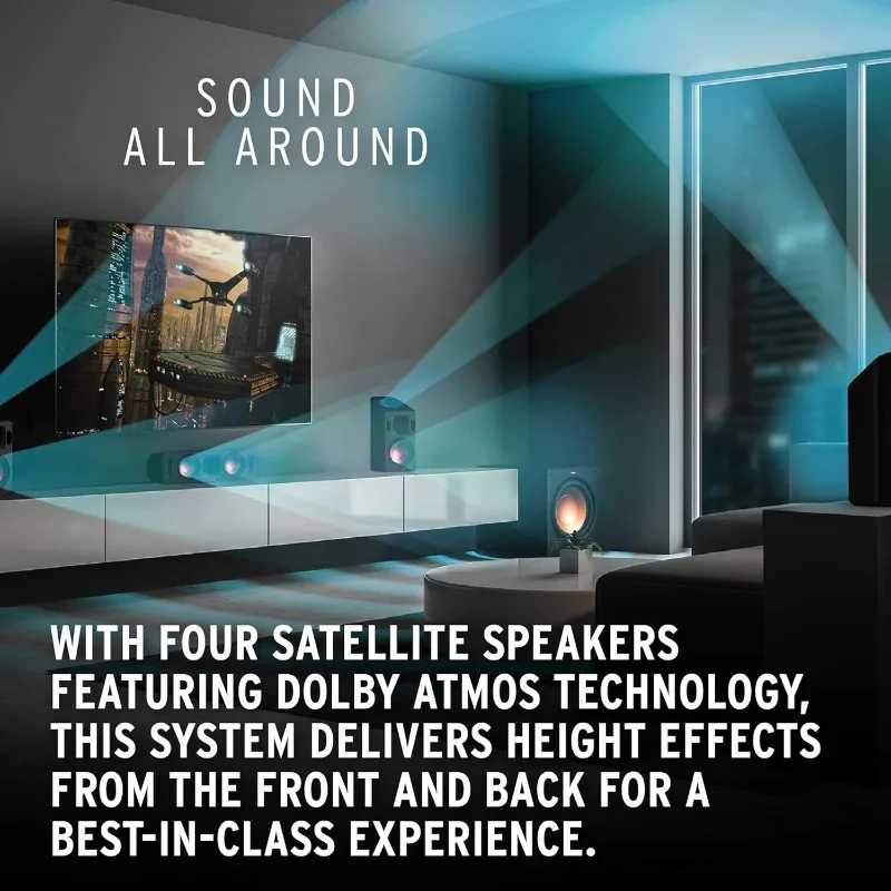 Referensi Sistem Cinema Dolby Atmos 5.1.4 Didukung oleh Electronics›Audio Rumah›Speaker›Sistem Suara Surround