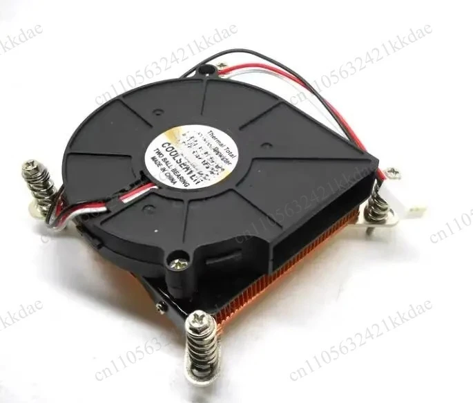 1150/1151/1366/1700/2011 CPU Cooler ultra-thin Server 1U pure aluminum Radiator CPU FAN 4-wire Double ball COOLSERVER thickness
