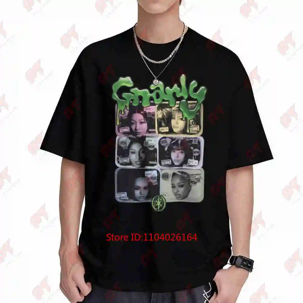 Katse Gnarly Vintage Oversized Logo Short Sleeve Tee 100% Cotton T-Shirt