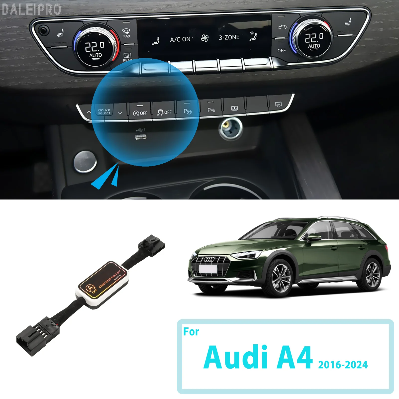For Audi A4 S4 RS4 B9 2016-2023 2024 Automatic Stop Start Engine System Disable Smart Shut Down Car Auto Start Stop Eliminator