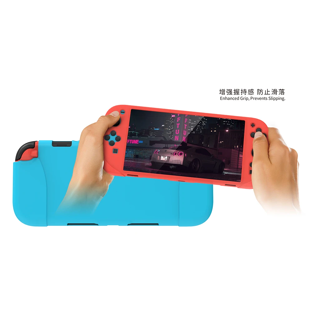 Switch 2  Grip Case for Case Stand 2025 Shockproof Non-Slim PC + TPU Silicone Protective Controller Skin