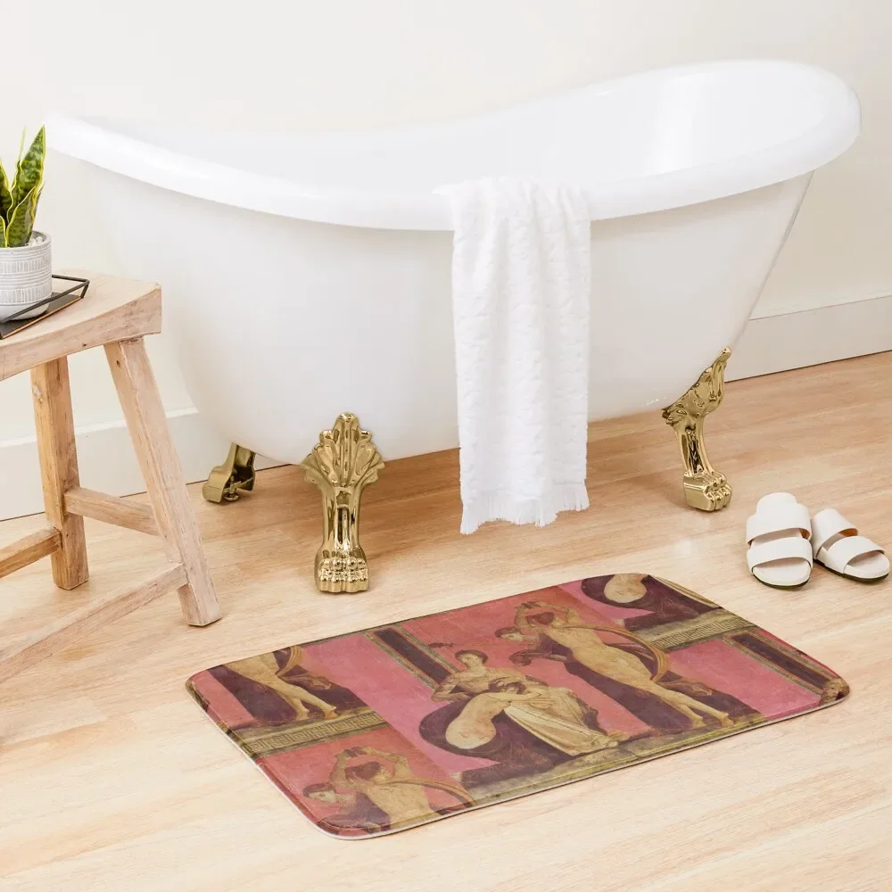 

Pompeii Fresco Bath Mat Washable Non-Slip Kitchen Rug Non-Slip Bathroom Bath Room Acessories Bathroom Supplies Mat