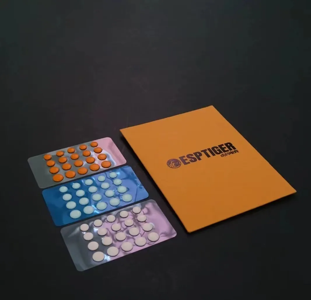 New 40PCS Esports Tiger ICE Pink Orange V2 Foot Sticker DIY Small Dots Foot Pad Arc Edge Esports 6.5MM 7MM