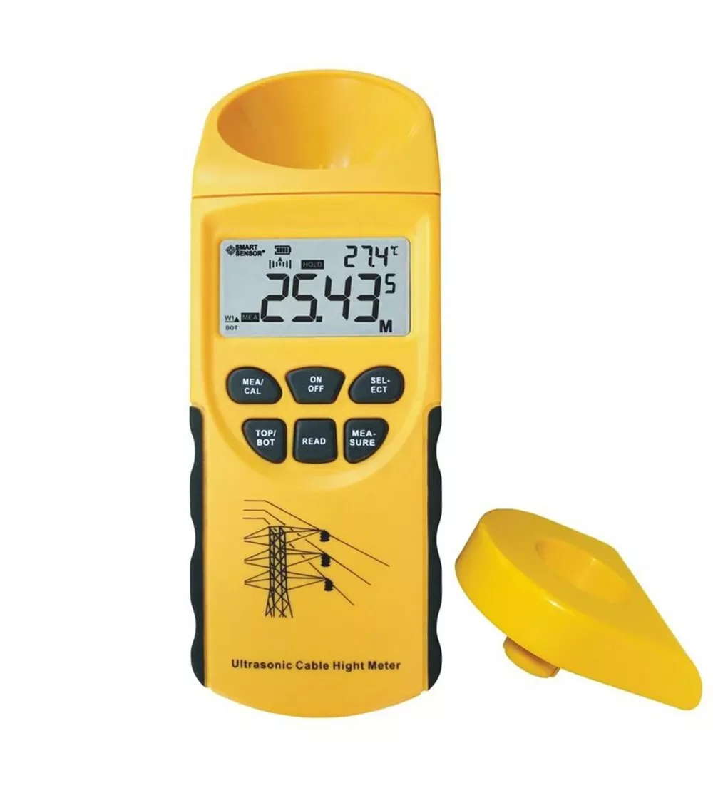 Ultrasonic Cable Height Meter Tester 3-23m Height 3-15m Plane Measuring ToolOperation Condition  -10°C~40°C