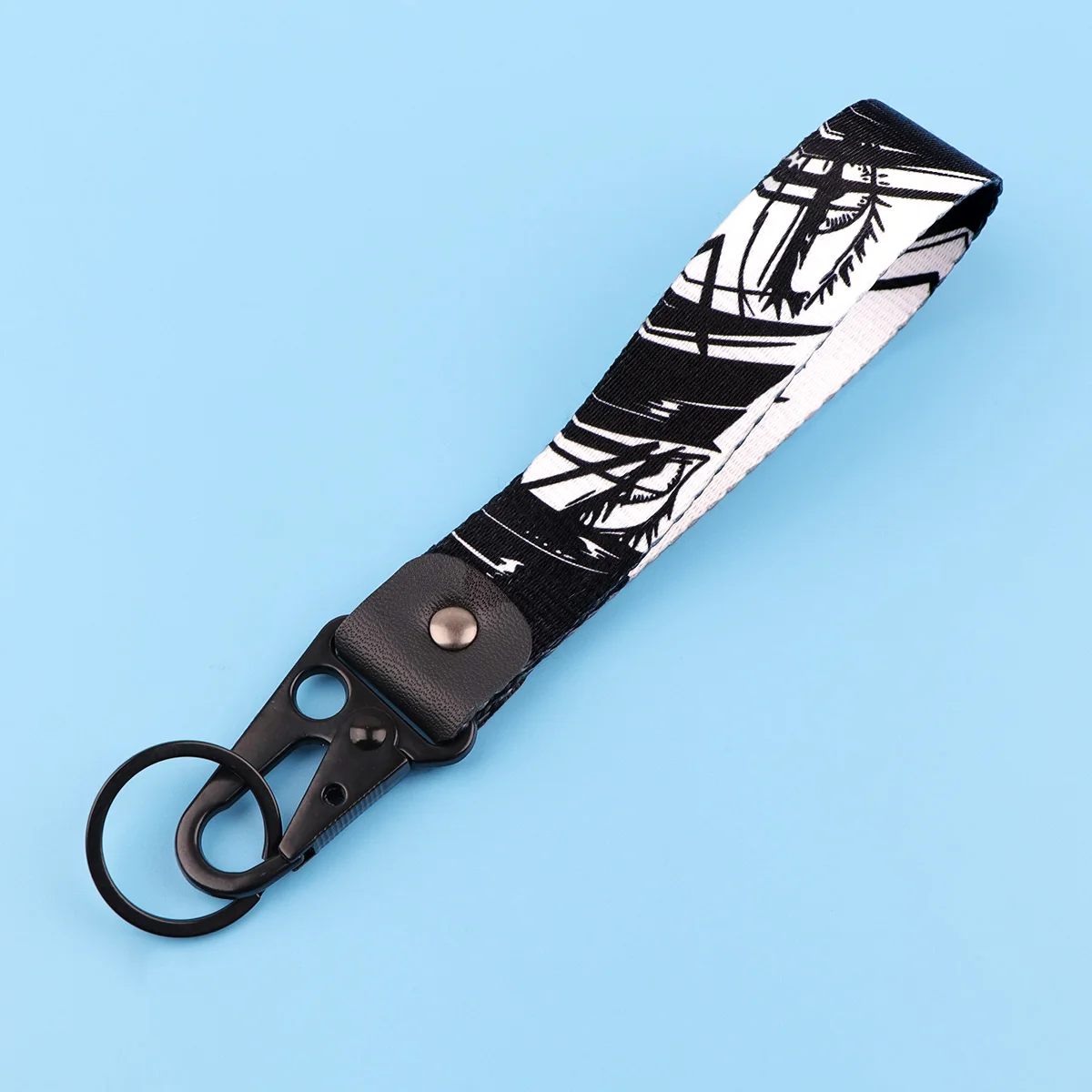 Anime-Adler-Schnabel-Schlüsselanhänger, Cartoon-Charakter-Handgelenkschlaufe, Auto-Schlüsselring, modisches Taschen-Accessoire, Manga-Liebhaber-Sammlerstück, Geschenk