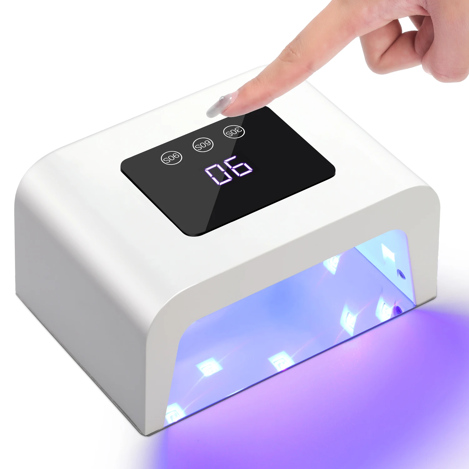 

15 Вт УФ-светодиодный светильник для ногтей Профессиональная лампа для ногтей с 3 настройками таймера Сенсорное управление Автоматический датчик отверждения Лампа для салона дома