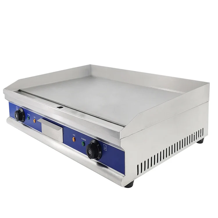 

Wholesale Flat Plate Griddle Electric Catering Equipment Stainless Steel Hamburger Griddle Hot Sale Industrial Electric Griddle