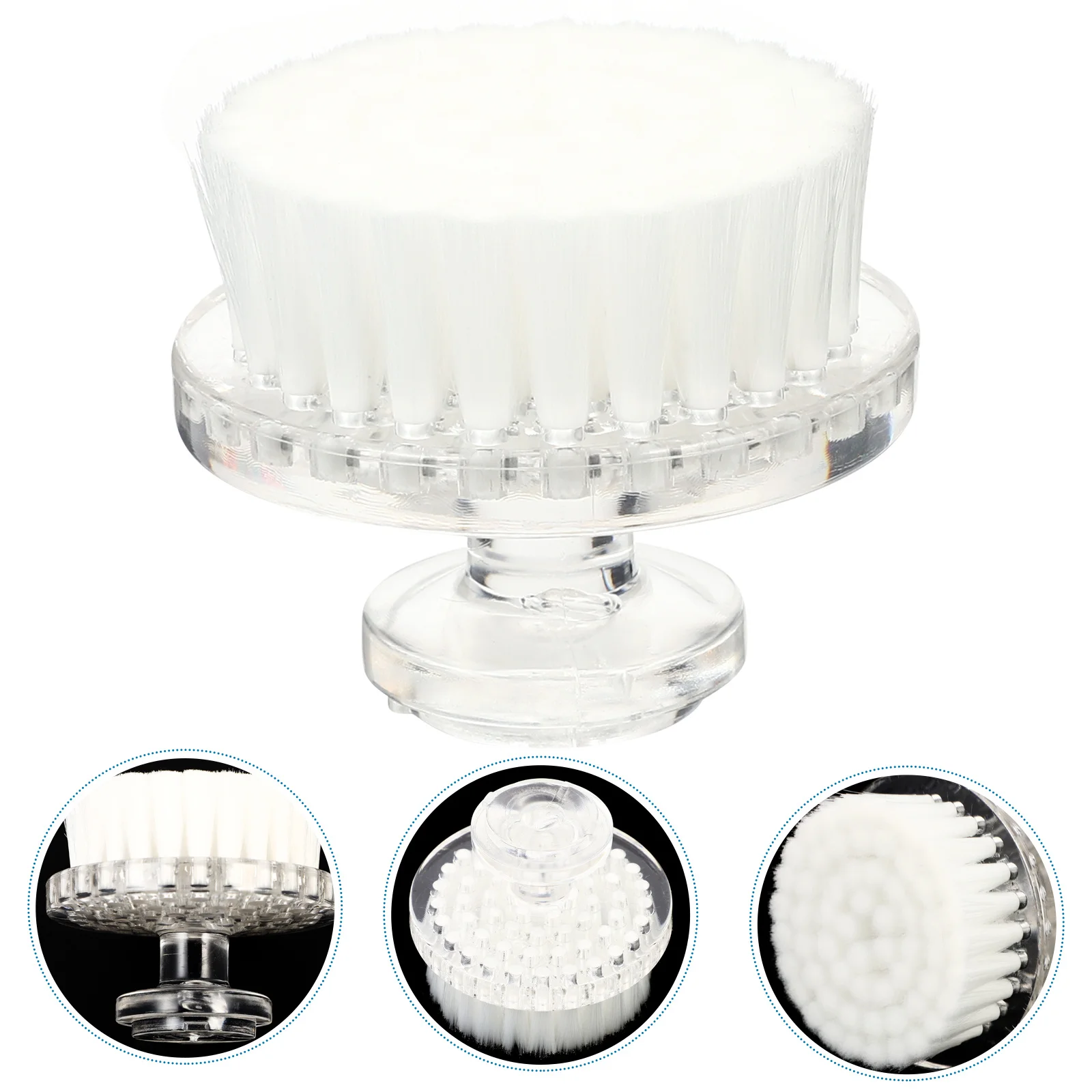 فرشاة تنظيف الوجه المحمولة خفيفة الوزن أداة غسل الوجه اليدوية للتنظيف العميق ملحقات العناية المتعددة