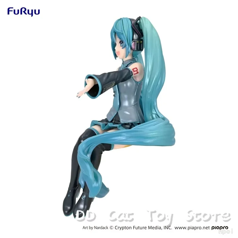 Genuine Furyu 14cm Hatsune Miku Nardack Action Figure Noodle Stopper Kawaii Hatsune Miku Figurine Collectible Toy Birthday Gift