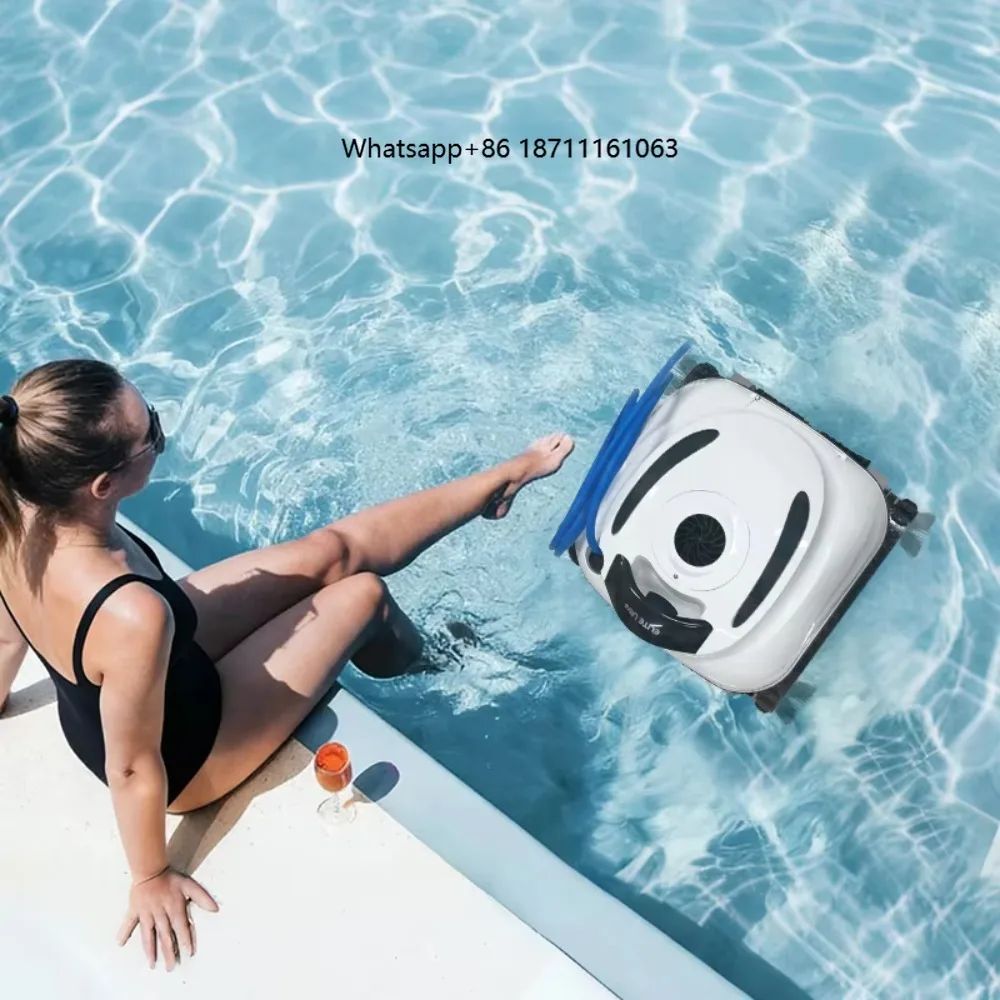 Wired High Quality Pool Robot Automatic Cleaner Strong Suction 6-Hour Runtime All-Surface Navigation IPX8 Waterproof