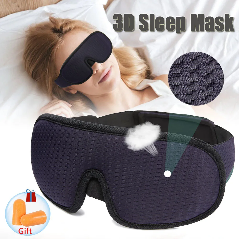 3D Sleep Mask Sleeping Aid Eyepatch Eye Cover Sleep แพทช์ Eyeshade Breathable Face Mask Eyemask Health Care สำหรับ Rest