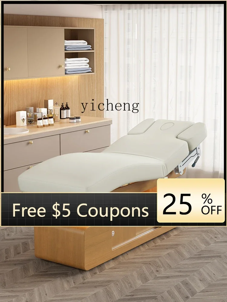 

Double-Pole Electric Lifting Beauty Salon Special Multi-Function Heating Physiotherapy Bed Massage Bed