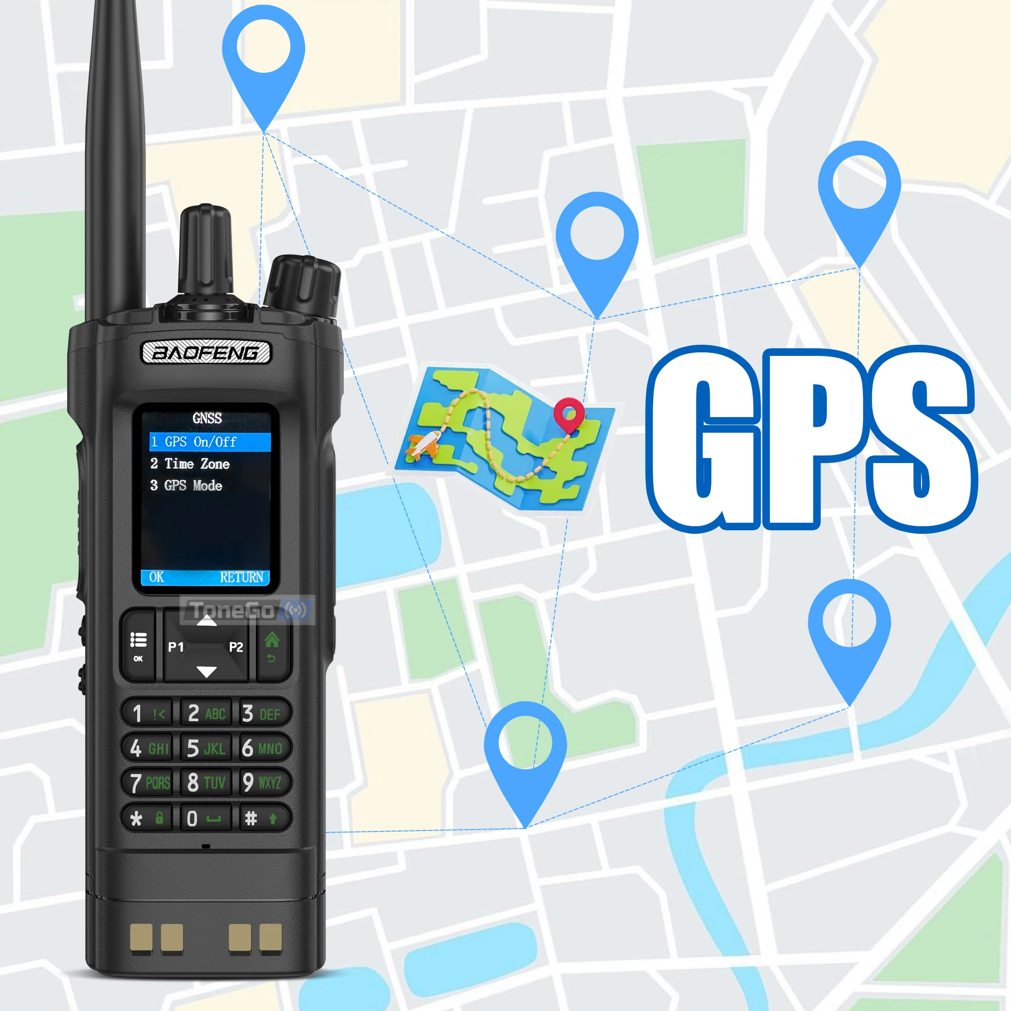 BAOFENG UV-32 نظام تحديد المواقع لاسلكي تخاطب 10 واط متعدد الموجات بلوتوث برمجة نسخة لاسلكية تردد NOAA طويلة المدى هام اتجاهين الراديو