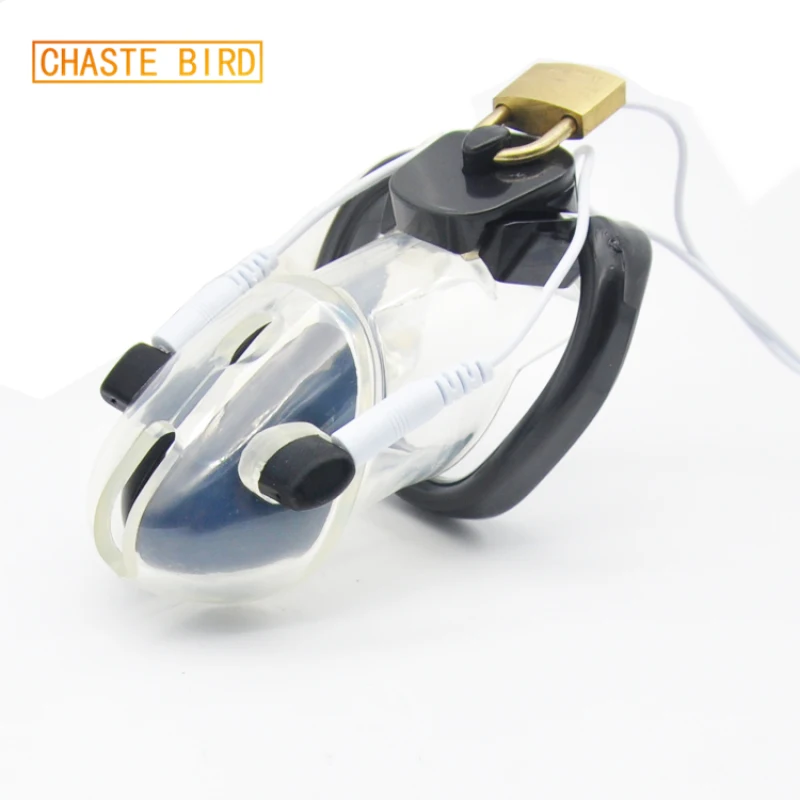 Chaste Bird Male Polycarbonate Electro Chastity Cage Device Locking New Arrival 4 Colors to choose A178