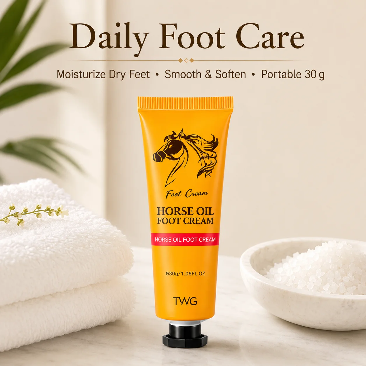 Horse Oil Foot Cream Moisturizing Ointment for Dry Cracked Heels view 5