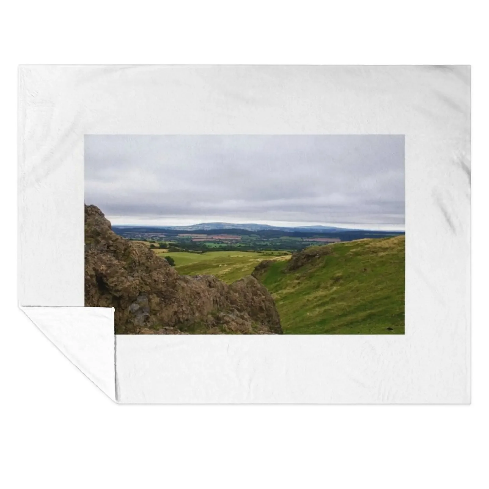 

View from the Battle Stones on Willstone Hill Throw Blanket Hairy Plaid on the sofa Bed Fashionable Extra Large Throw Blankets