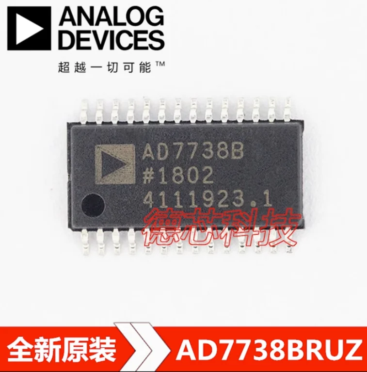 1pcs /LOT New  AD7738BRUZ AD7738BRU AD7738   TSSOP28  Digital to analog converter  DAC   Chip IC New Original