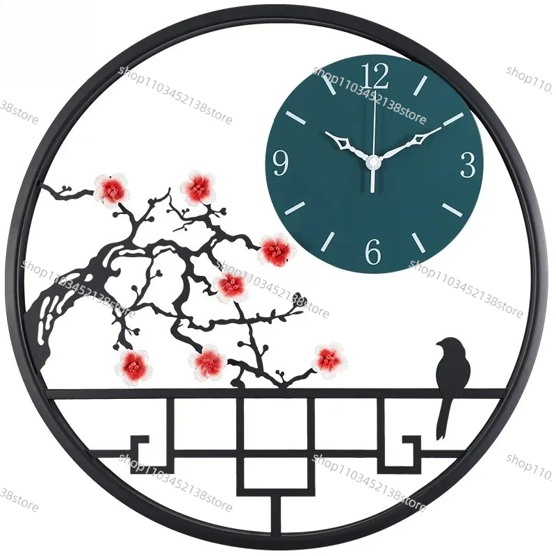 

Wall Clock Living Room Watch Home Modern Art Decorative Clock New Chinese Simple 2025 New Creative Atmosphere Clock