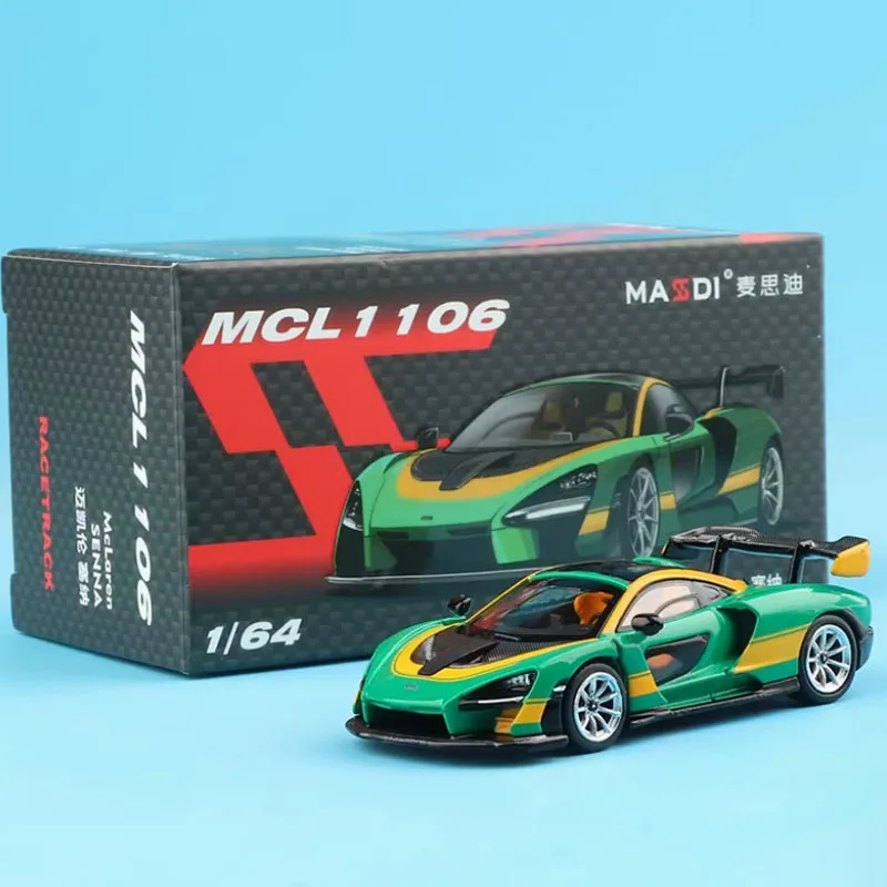 

MASSDI 1:64 Scale Senna MCL1005 CVL1202 CVL1200 Alloy Car Model Static Collection Decorated Holiday Toys Souvenir Gift
