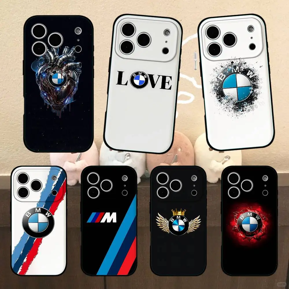 Capa de Celular Preta Cool Car B-B-MS-W Compatível com iPhone 17, 16, 15, 11, 13, 14 Pro Max, Plus, X, Xr, Xs Max, 13 Mini