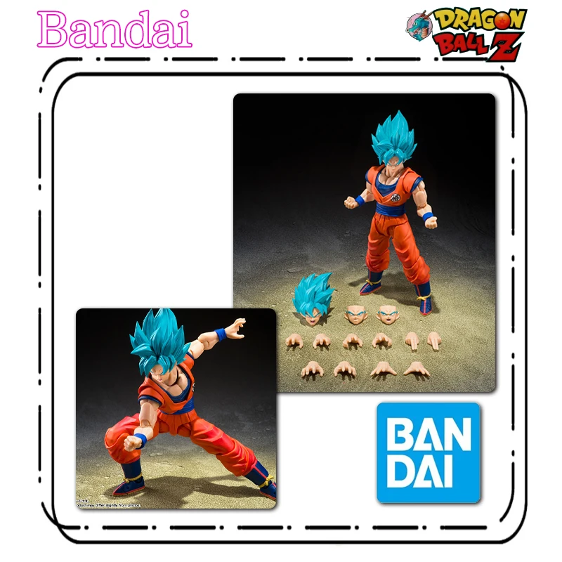 Figurine d'action originale Bandai S.H.Figuarts Super Saiyan God Super Saiyan Son Goku Blue Power Transcending Limits, jouet cadeau