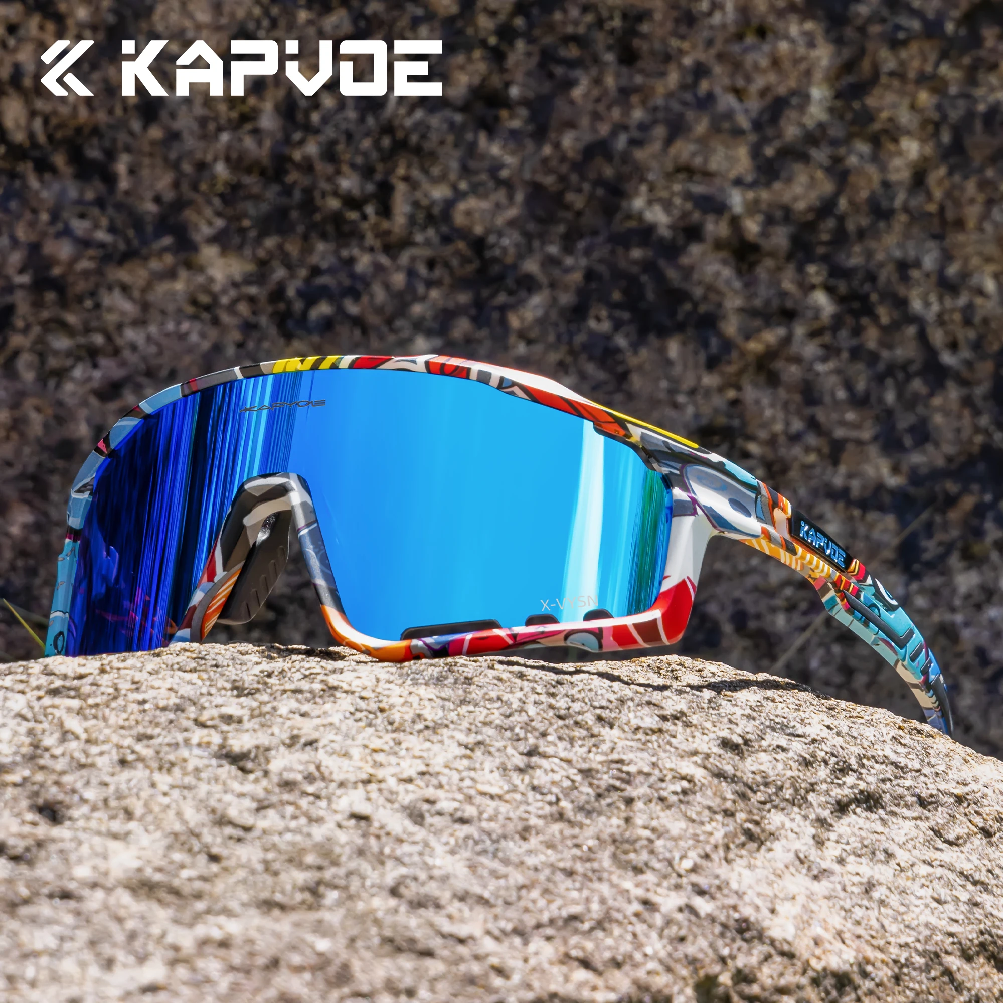 

Kapvoe велосипедные очки с усовершенствованными линзами, спортивные солнцезащитные очки на открытом воздухе, велосипедные очки UV400 для пешего туризма, мужские и женские велосипедные очки MTB