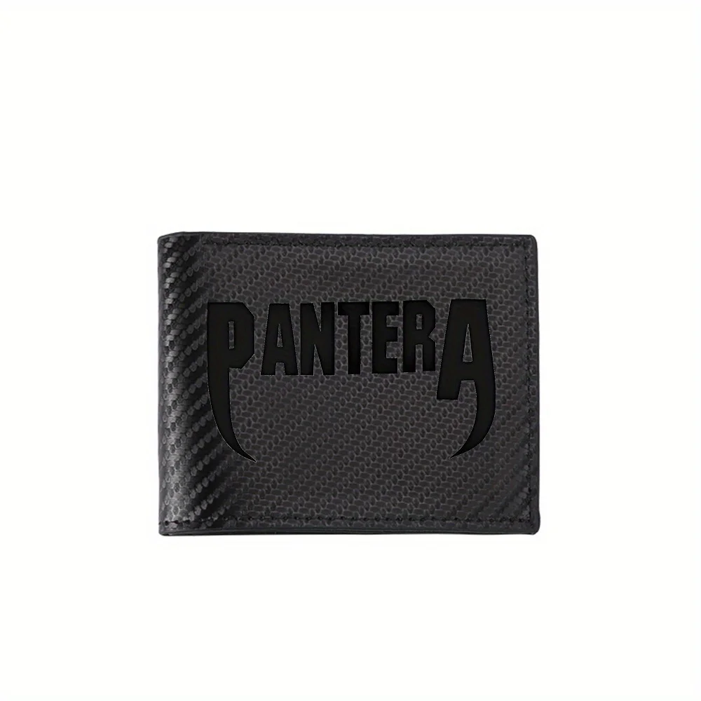 Heavy metal band logo design Men's Wallets Simple Business Modern Stylish Printing Design Gifts For Father Boyfriend Christmas L