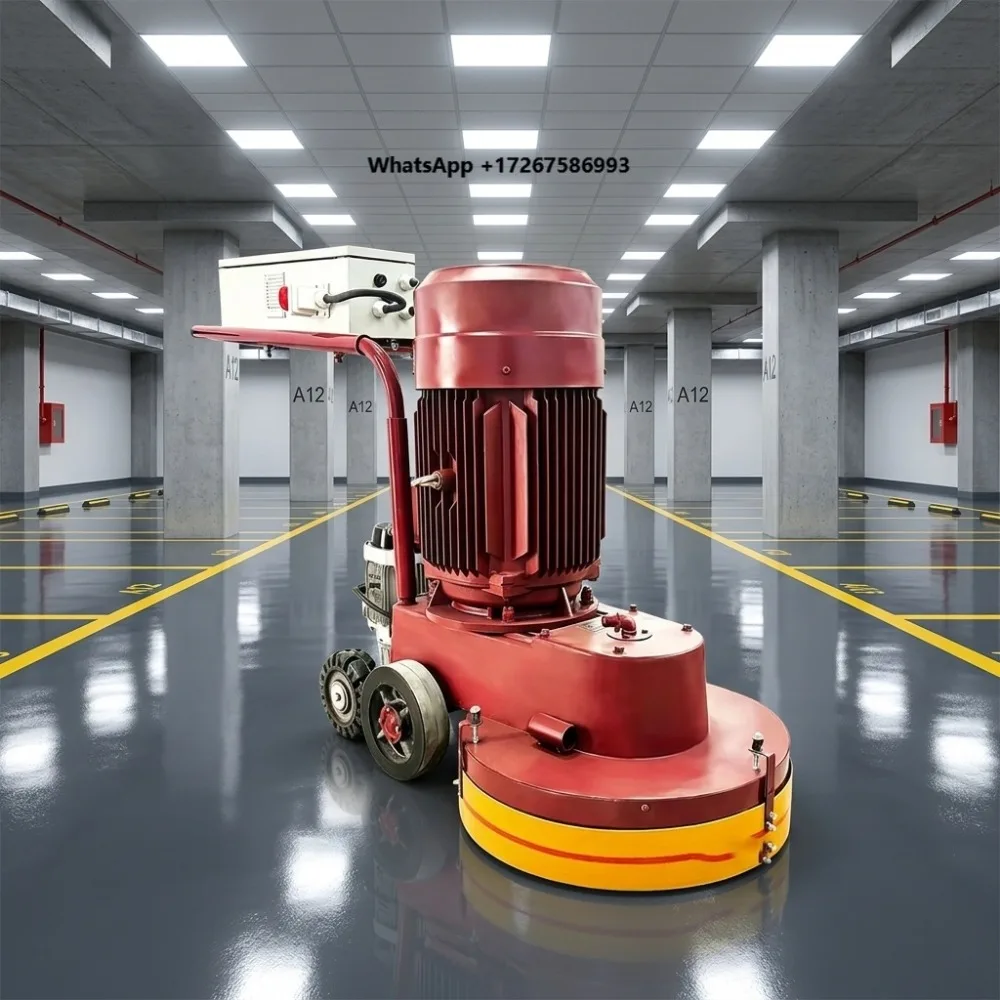 Electric Concrete Floor Grinder with Engine Motor Wet Dry Diamond Grinding Machine Polisher Stone Floor Polishing Machine