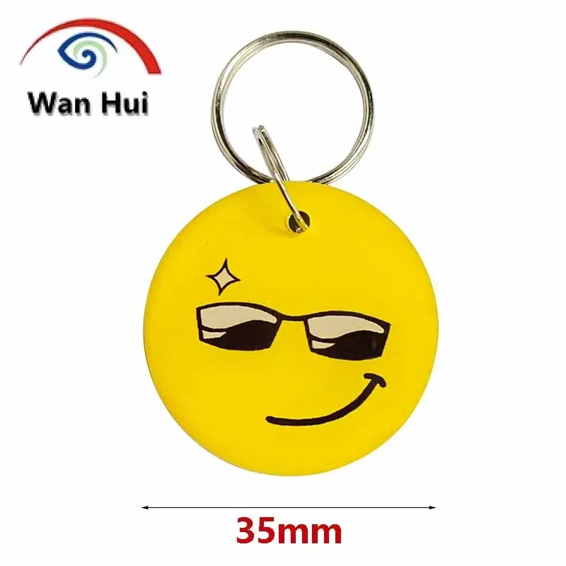 10Pcs EM4305 T5577 Epoxy Card RFID Key Fob Keychain Contactless ID Token 125KHz Tag Blank Copy Cloning Rewritable Waterproof