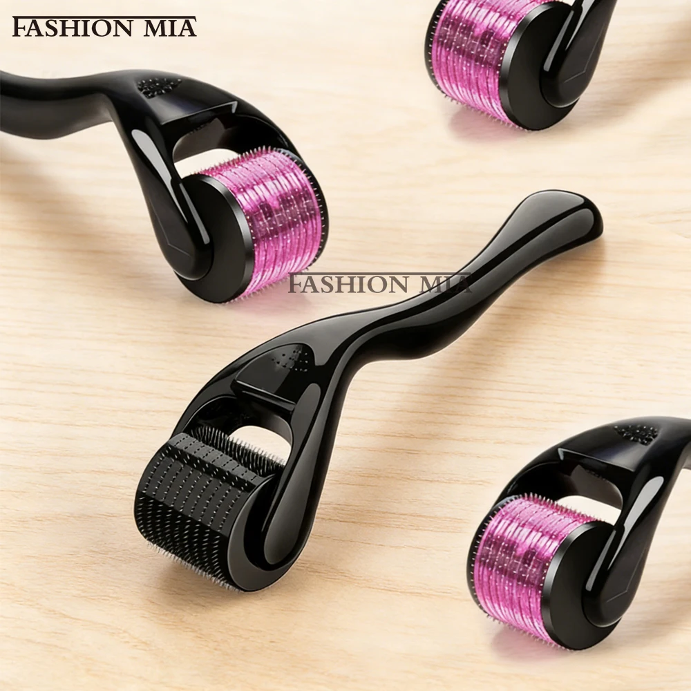 Nuevo Derma Roller Facial de Microagujas 540 para el Crecimiento del Cabello, Dermaroller Profesional para el Crecimiento de la Barba, Herramienta para el Cuidado de la Piel