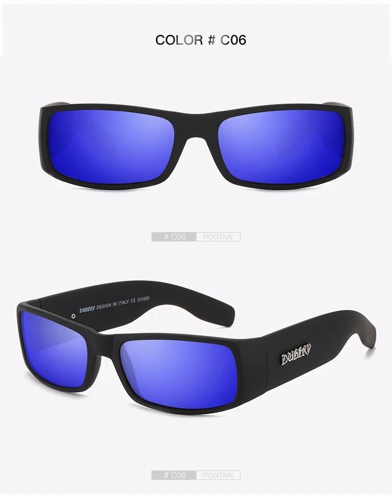 DUBERY Vintage-Sonnenbrille, polarisierte Herrenbrille für Herren, schwarz, quadratisch – Detail 11