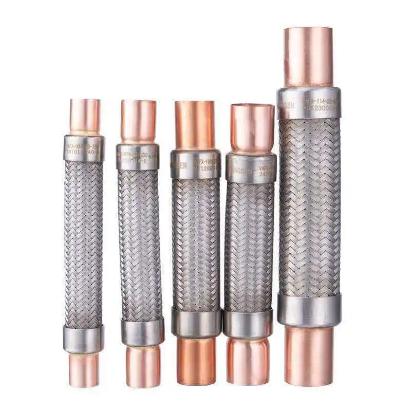 Hongsen VAFX Short Shock-absorbing Corrugated Hose Cold Storage Unit Shock-absorbing Pipe Air Conditioner Compressor Anti-vibrat