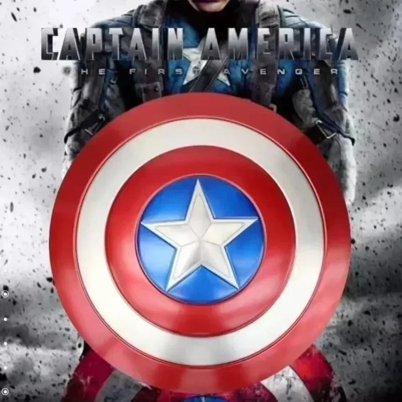 

2026 Version Model Cosplay Prop Adults And Toys Home Decorat Birthday Gift 63cm Metal Superhero Captain America Shield Premium