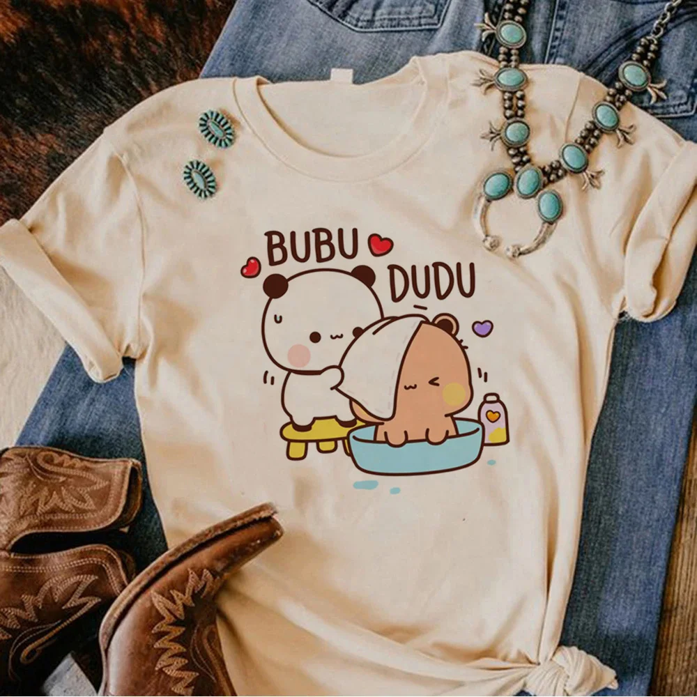 

Bubu Dudu t shirt women funny summer comic Tee girl 2000s comic manga clothing