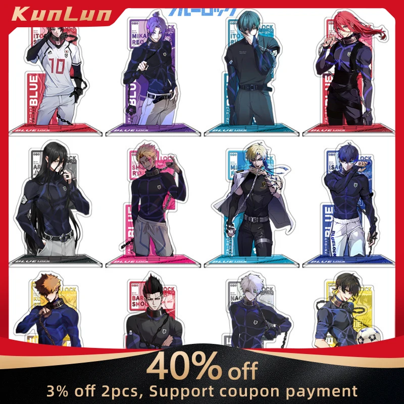 

12 Styles Blue Lock Japanese Anime Peripherals Acrylic Stands Figures Collectible Desk Ornament Best Birthday Gift for Boyfriend