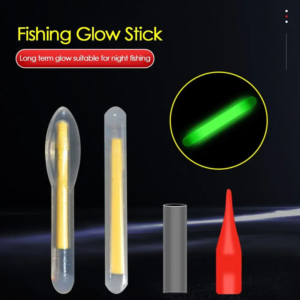 50Pcs New Plastic Night Fishing Light Stick Rough Fishing Buoy Night Light Luminous Rod For Fishing Luminous Rod Fishing Gear