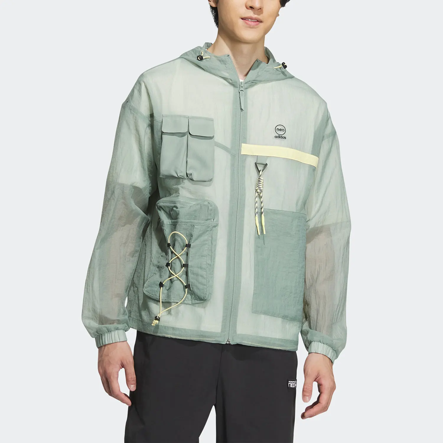 

Adidas подлинная летняя новая рабочая одежда Neo мужская спортивная повседневная куртка IA6861