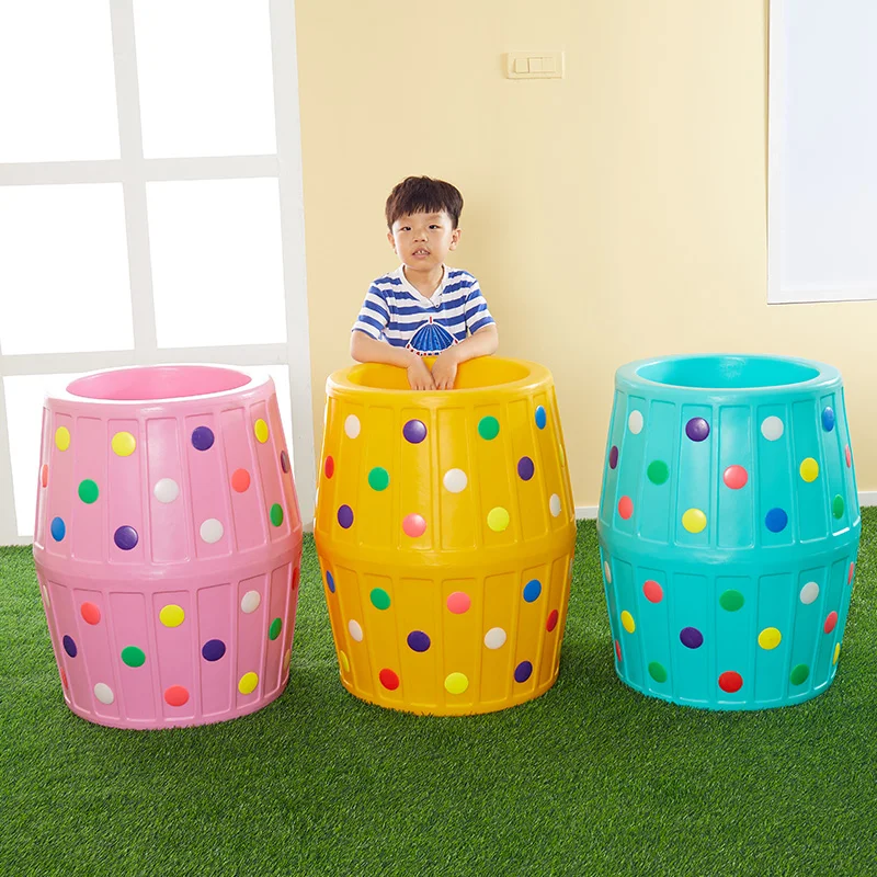 Sensory Training Equipment Plastic Large Roll Ring Outdoor Sports Indoor Children's Color a Facility for Children to Bore Roller