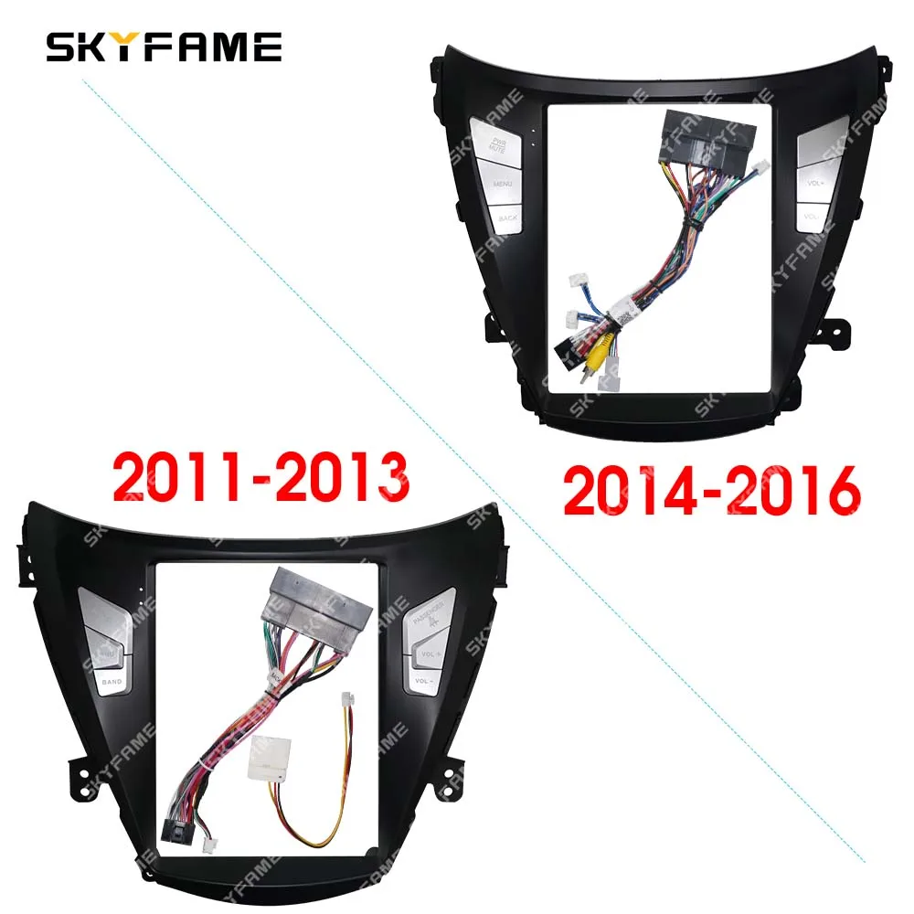 

SKYFAME 9.7 Inch Car Frame Fascia Adapter Tesla Style Android Radio Dash Fitting Panel Kit For Hyundai Elantra 4