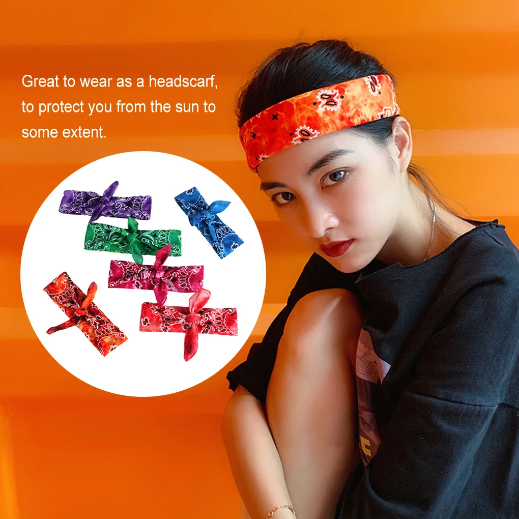 Small Kerchief Accessories Head Wrap Scarf Breathable Pure DIY Crafting Cashew Hip-hop Bandanas Travel Sports Use