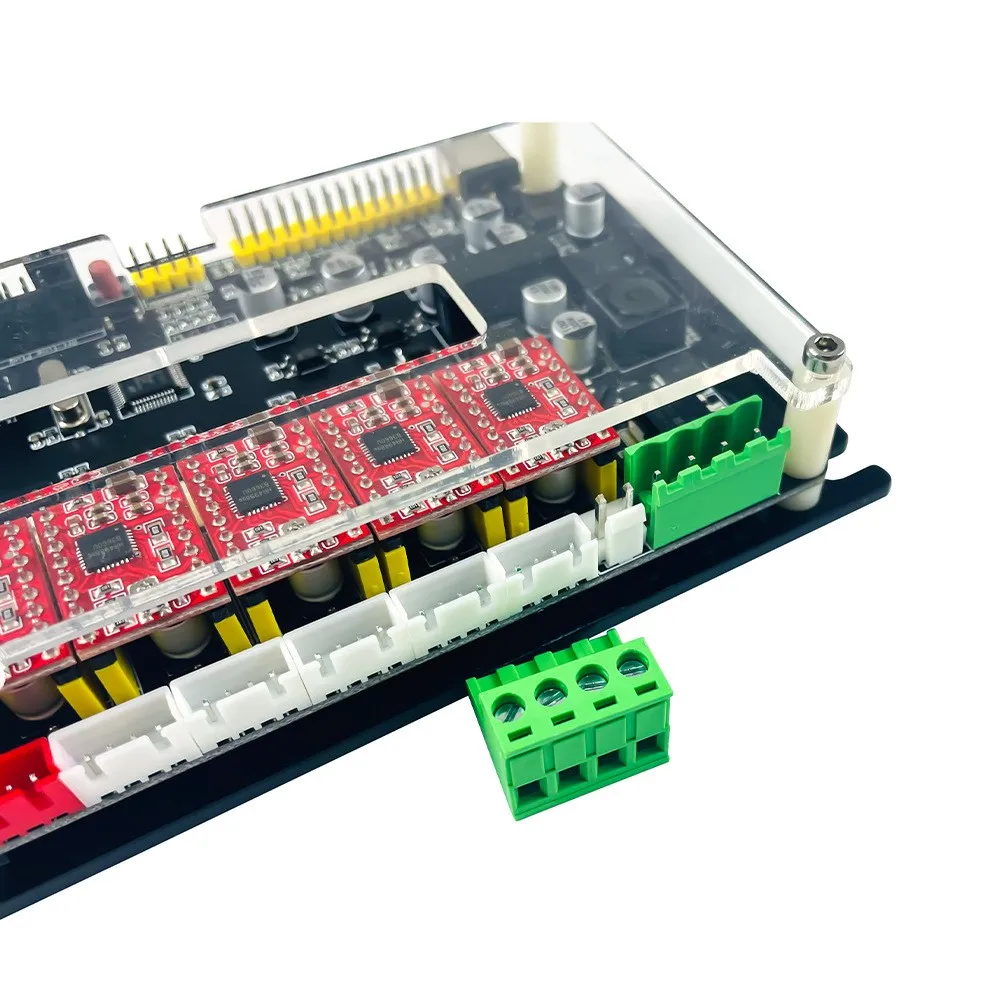 

ARM32-bit MCU Grbl 4-осевой автономный контроллер скорости 40000 мм/мин Поддержка лазерного шпинделя 300/500 Вт для гравировального станка с ЧПУ