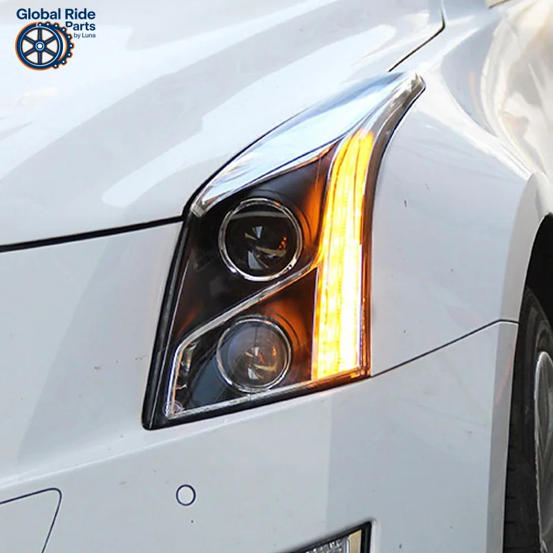 

Подходит для Cadillac ATSL в сборе, ATS, высококачественные модифицированные светодиодные дневные лазерные линзы ATS, плавные ходовые огни
