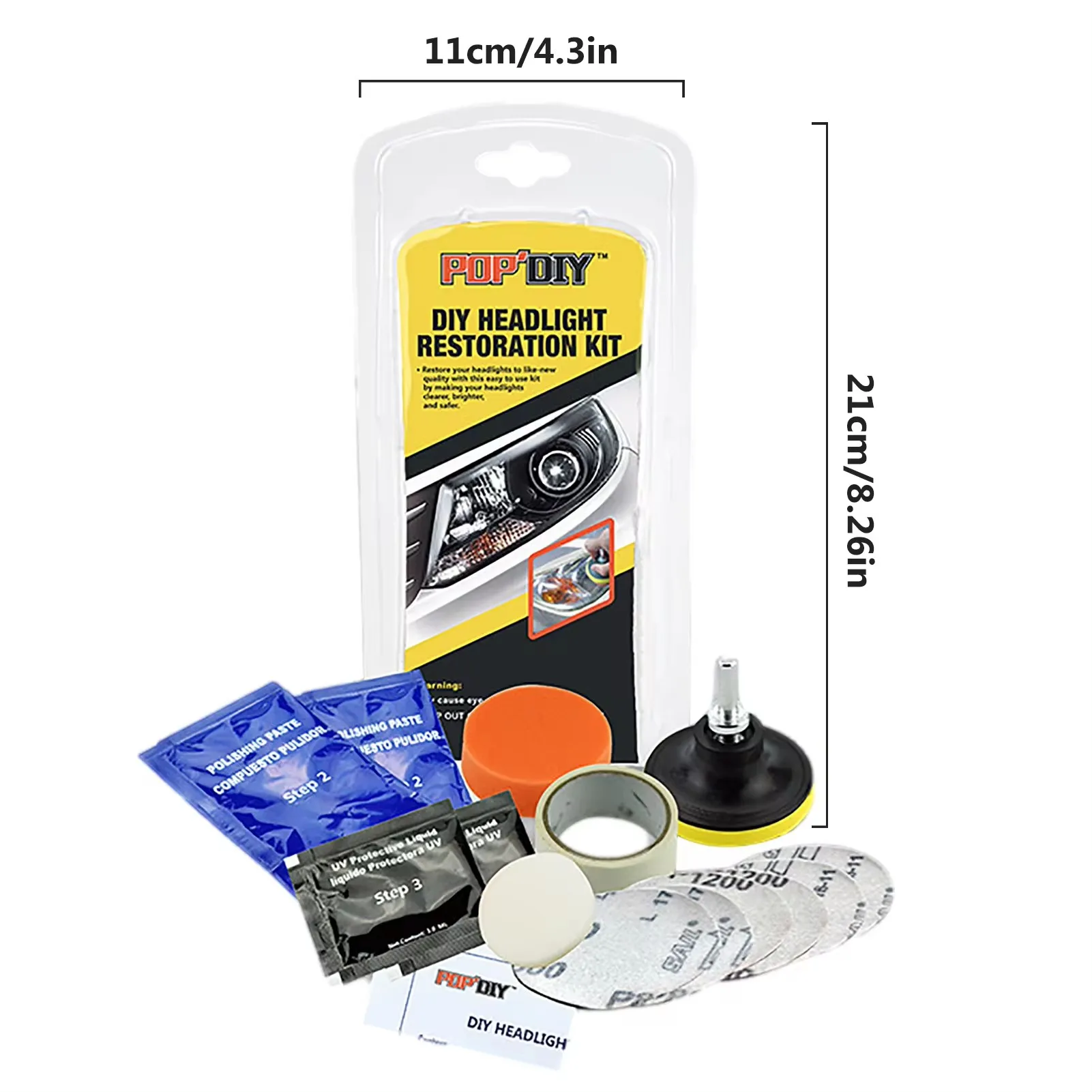 Car Headlight Restoration Polishing Kits Headlamp Repair Kits Car Light Polisher Cleaning Paste Car Paint Care Refurbish Agent