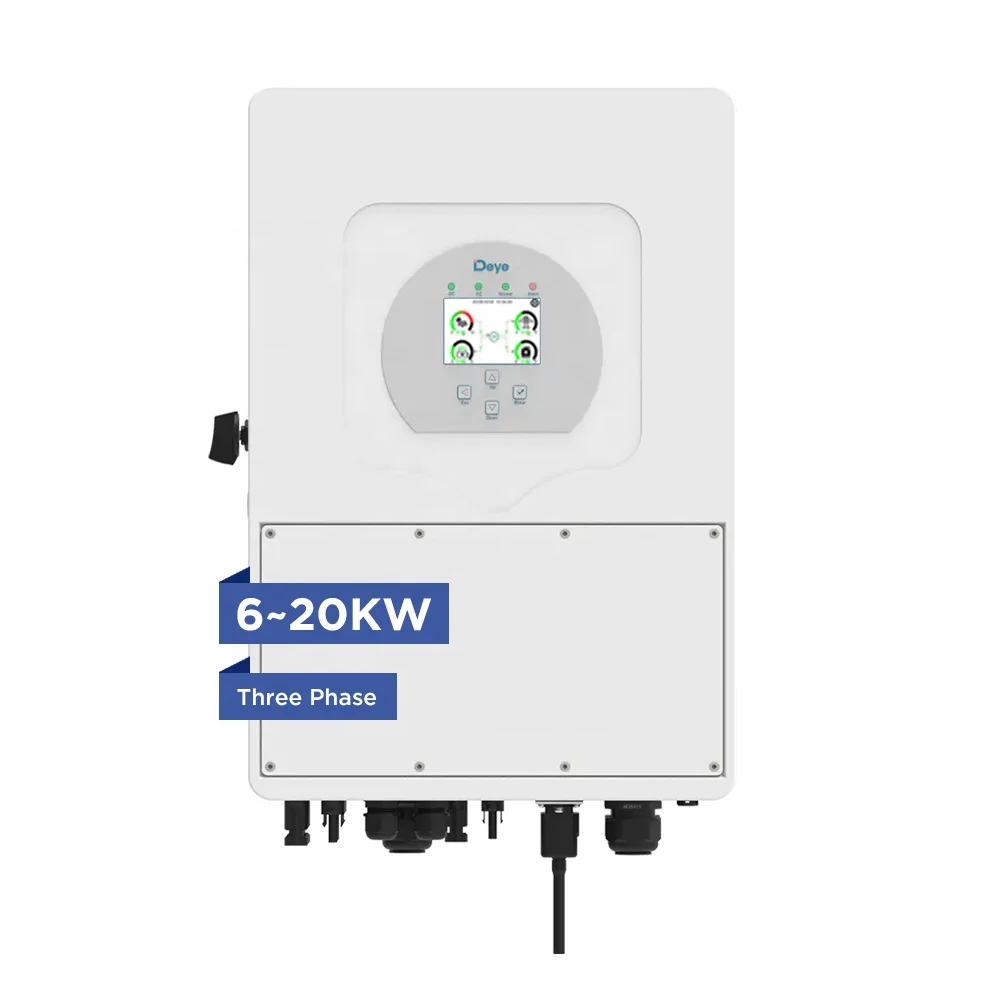 Deye Hybrid Inverter SUN-5-20K-SG01HP3-EU-AM2 High Voltage Three Phase On Off Grid 12KW 15KW 20KW Solar Inverters for Project