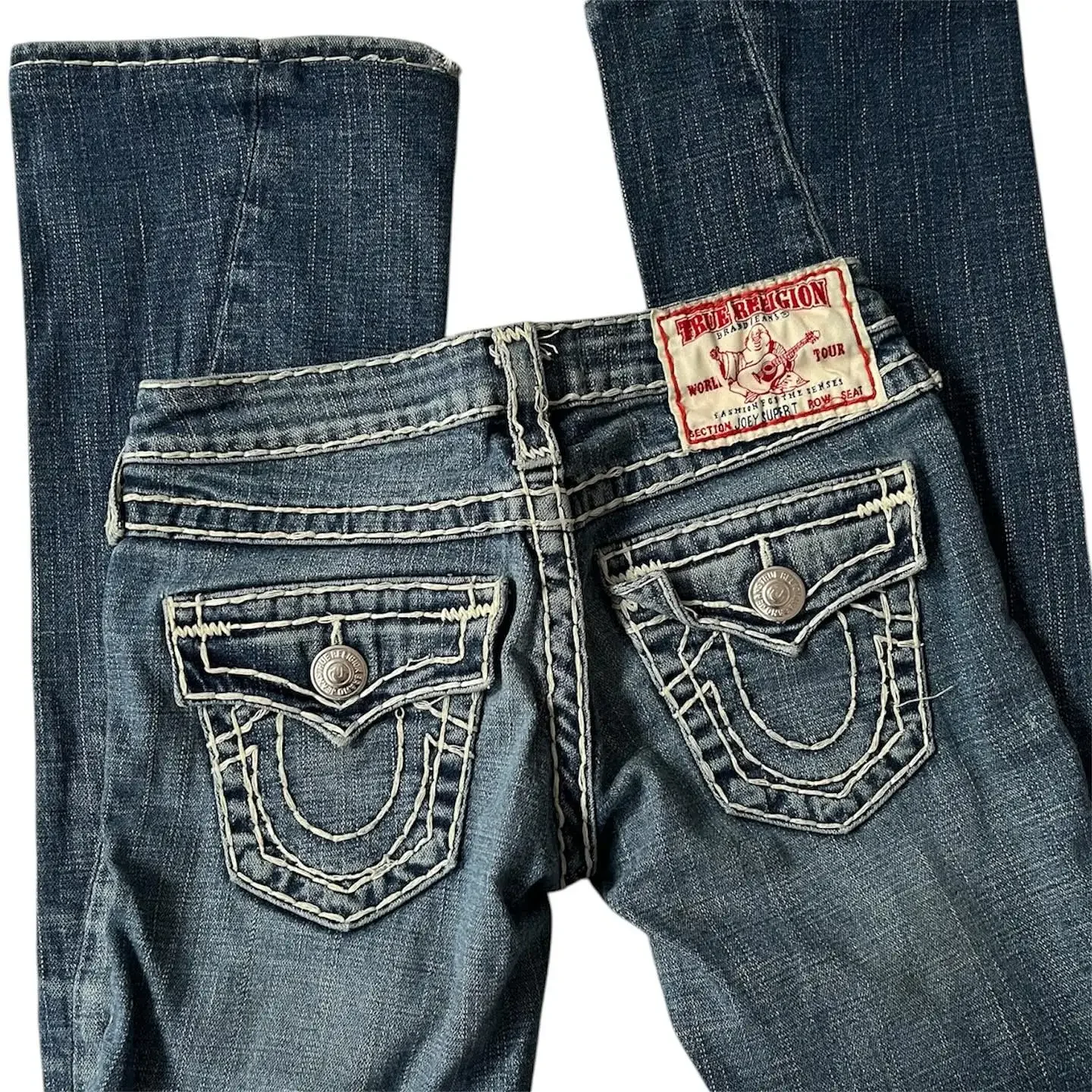 

Y2K Clothes Hip Hop Pocket Embroidery Baggy Jeans Low Waist Wide Leg Trousers Gothic Mens Womens Vintage Buddha Head Jeans