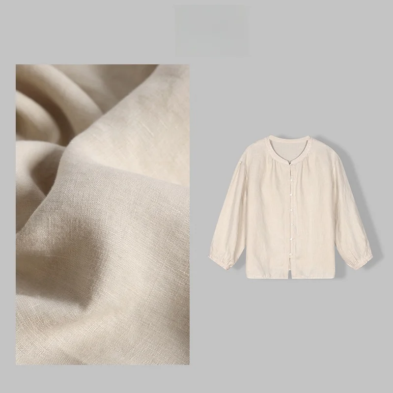 

Женская повседневная рубашка Ele Han Haax с вышивкой, новая коллекция, в китайском стиле, весенняя новинка, дышащая, комфортная, с коротким рукавом