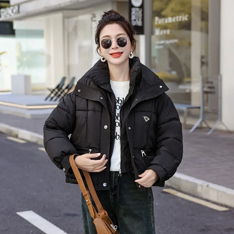 Winter Jacket 2024 Korean Women Puffer Parkas Thick Warm Cotton Padded Coat Female Loose Outwear Clothes Short Jacket Overcoat